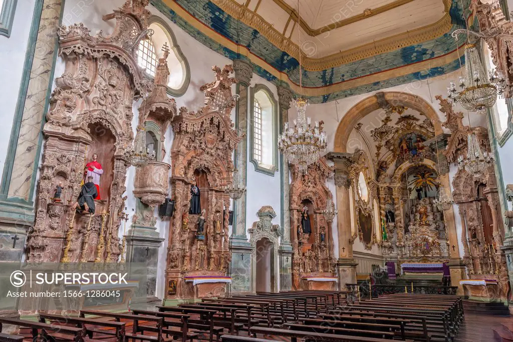 Sao Francisco de Assis Church, Interior, Sao Joao del Rey, Minas Gerais, Brazil.