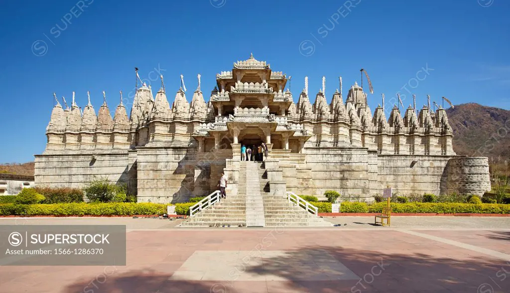 Main entrance to the Jain Temple, Ranakpur, Rajasthan, India.
