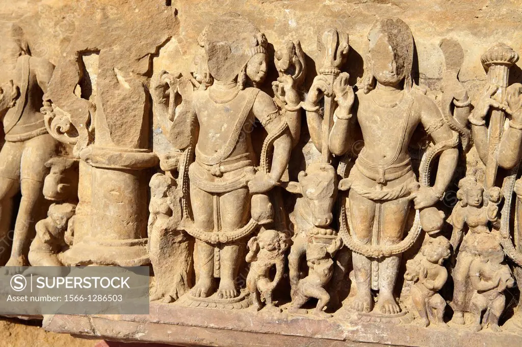 Ancient Carvings, Chand Baori 10th Centurys, Abhaneri, Rajasthan, India, Asia.