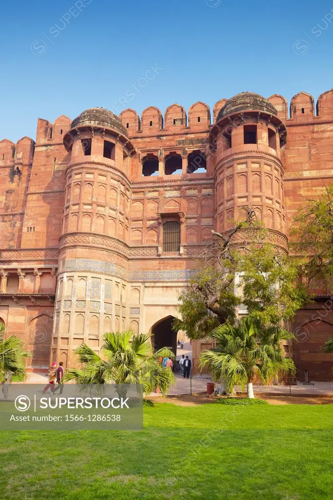 Agra Red Fort - The Amar Singh Gate, Agra, India.