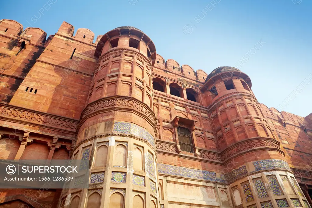 Agra Red Fort - The Amar Singh Gate, Agra, India.