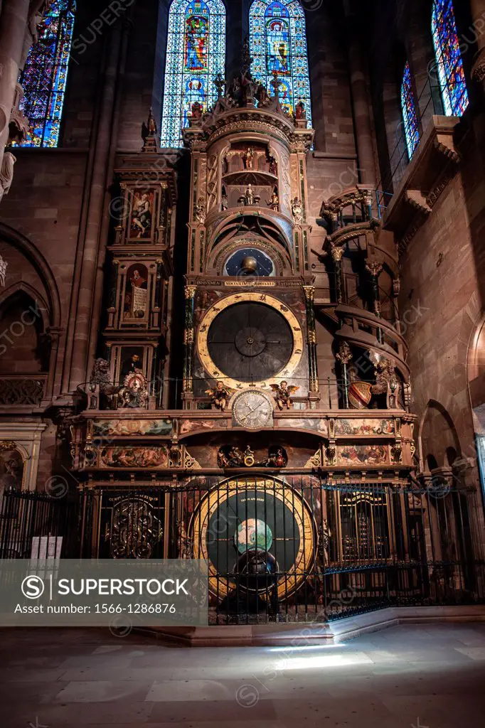 astronomical clock,Strasbourg Cathedral, Strasbourg France.