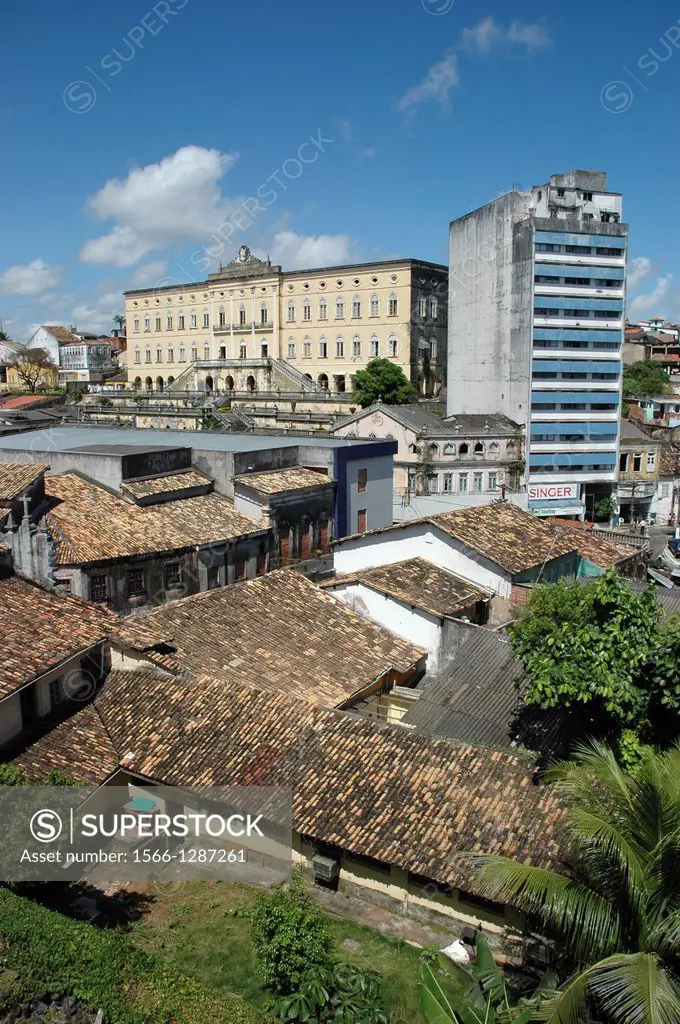 Salvador de Bahia, Bahia, Brazil, view of the old city from the Pelourinho