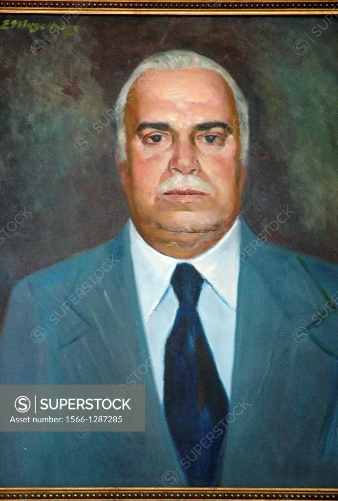 Salvador de Bahia, Bahia, Brazil, Palácio Rio Branco, portrait of ex-governor Antonio Carlos Peixoto de Magalhíes