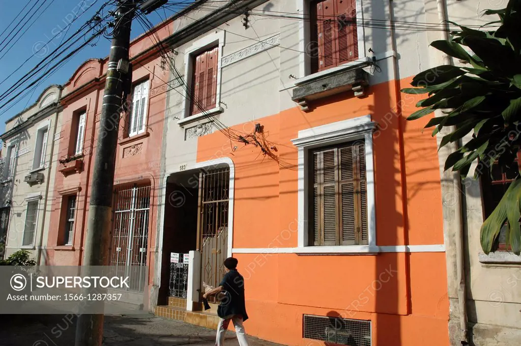 Sío Paulo, Brazil, houses in Bexiga’ (Bela Vista) neighborhood