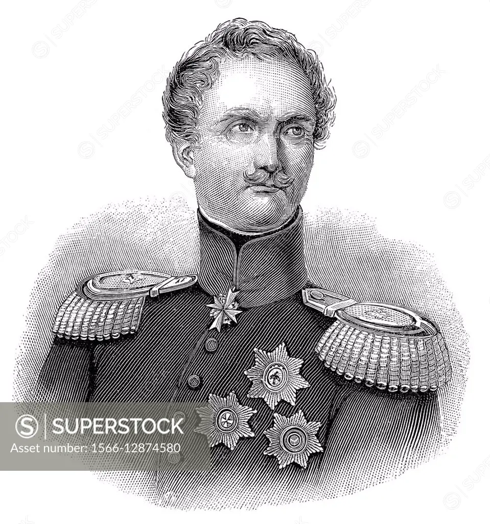 Friedrich Heinrich Ernst Graf von Wrangel, 1784-1877, a Prussian general field marshal.