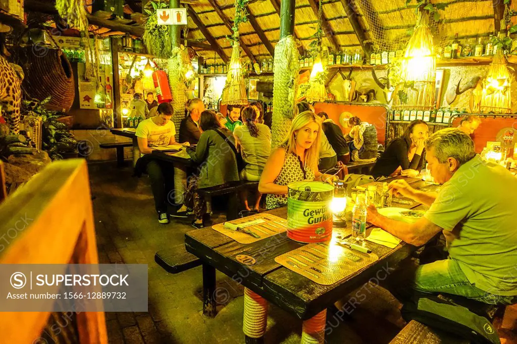 WINDHOEK NAMIBIA Joe´s Beer House, a popular restaurant for expats.