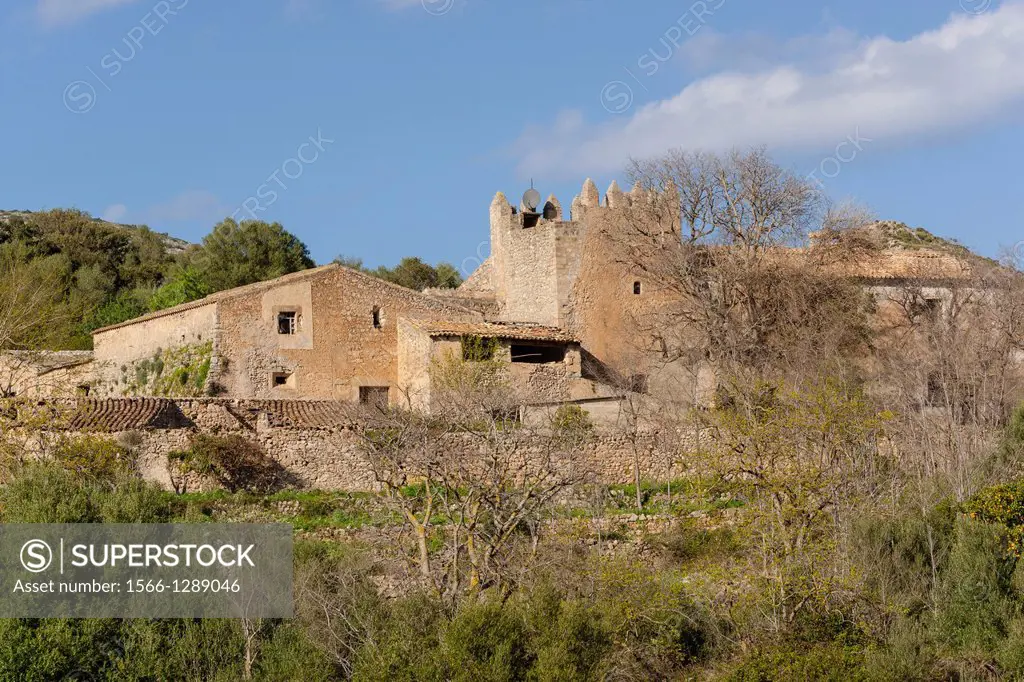 fortified houses Son Morei, Llevant Natural Park, Arta, Majorca, Balearic Islands, Spain