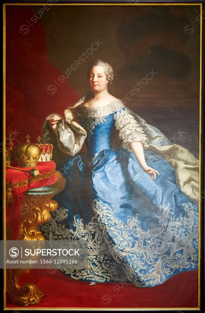 Maria Theresa as Archduchess of Austria and Queen of Bohemia and Hungary, Martin van Meytens, 1745, Deutsches Historisches Museum, Berlin, Germany
