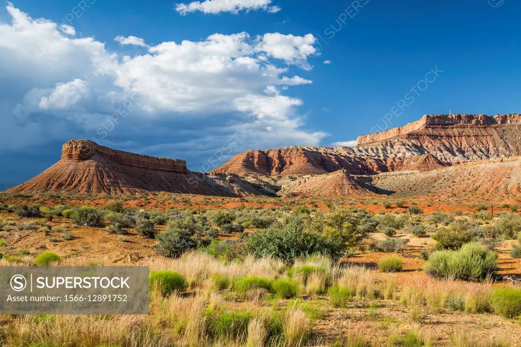 Landscape features of the Canyonlands of rural Utah, USA.