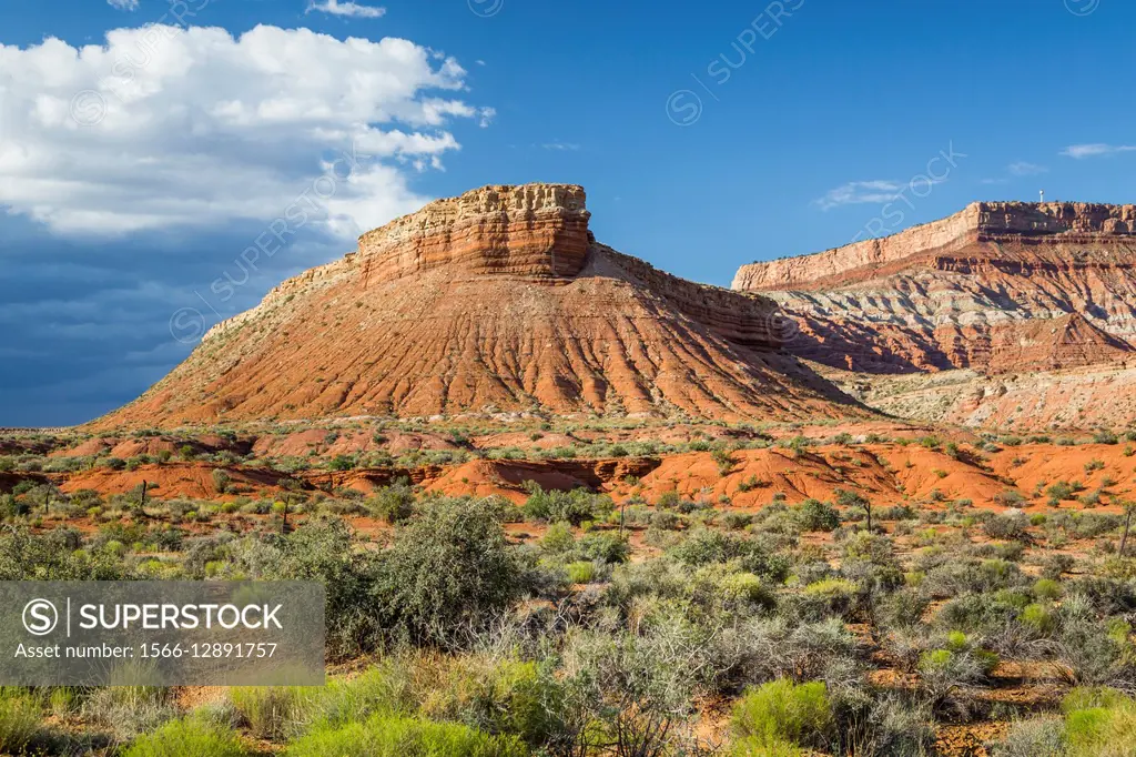 Landscape features of the Canyonlands of rural Utah, USA.