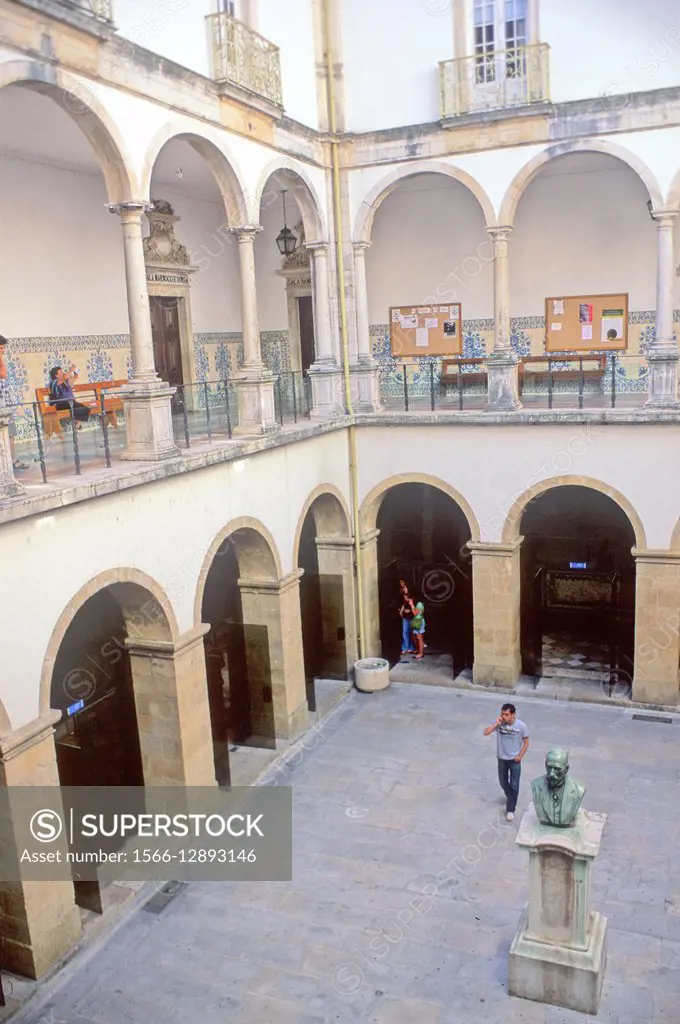 Courtyard of the University. Coimbra, Portugal