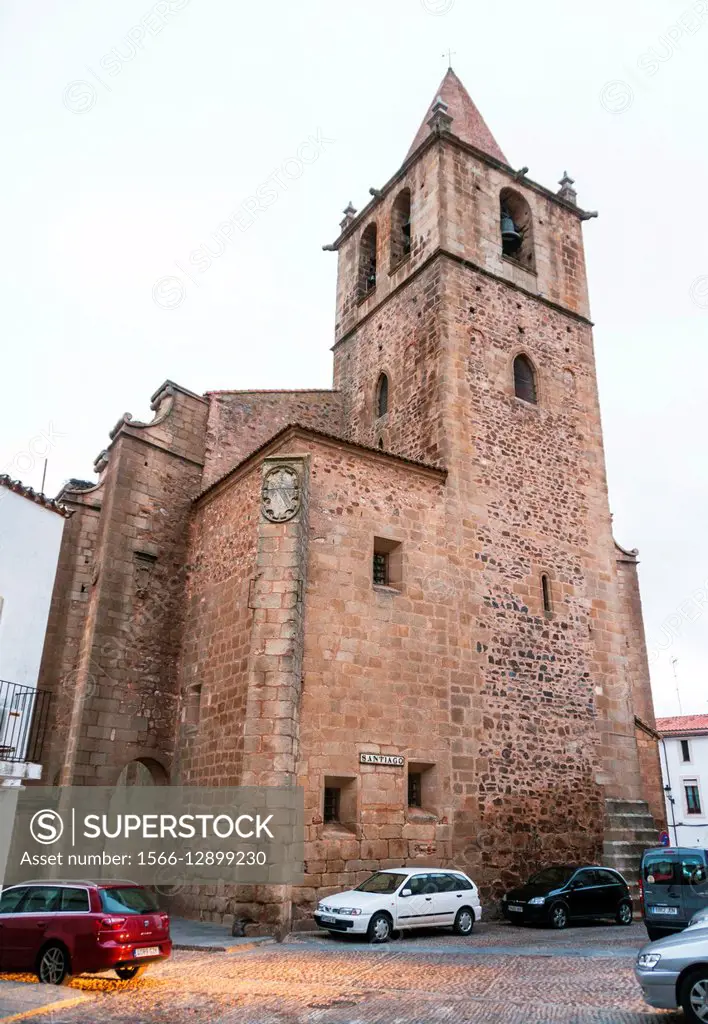Iglesia de Santiago de los Caballeros. Ciudad de Cáceres. Extremadura. España. Patrimonio de la Humanidad. Conjunto histórico artístico.