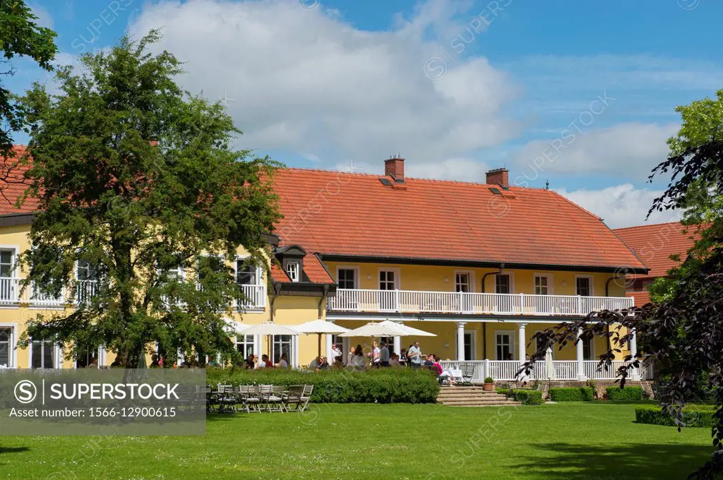 Hotel and Restaurant Gutshaus Stolpe in Mecklenburg-Vorpommern, Anklam, Germany.
