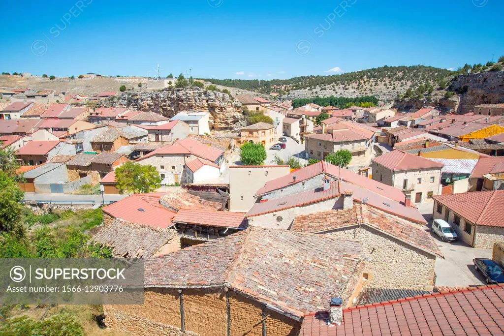 Overview. Castillejo de Robledo, Soria province, Castilla Leon, Spain.