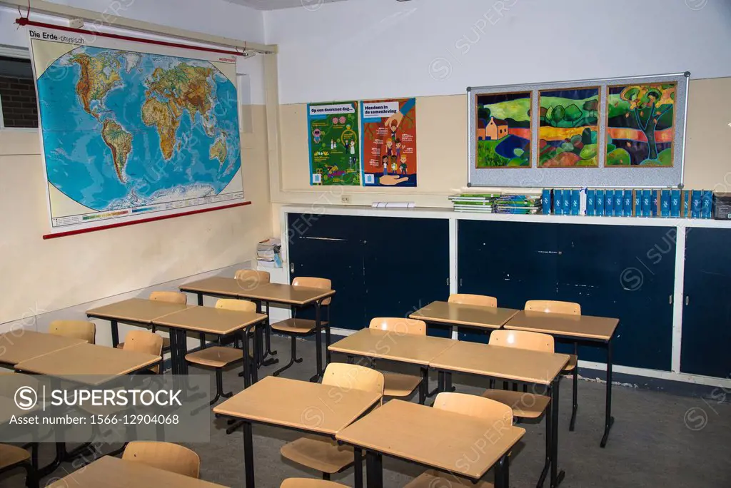 geography classroom at highschool