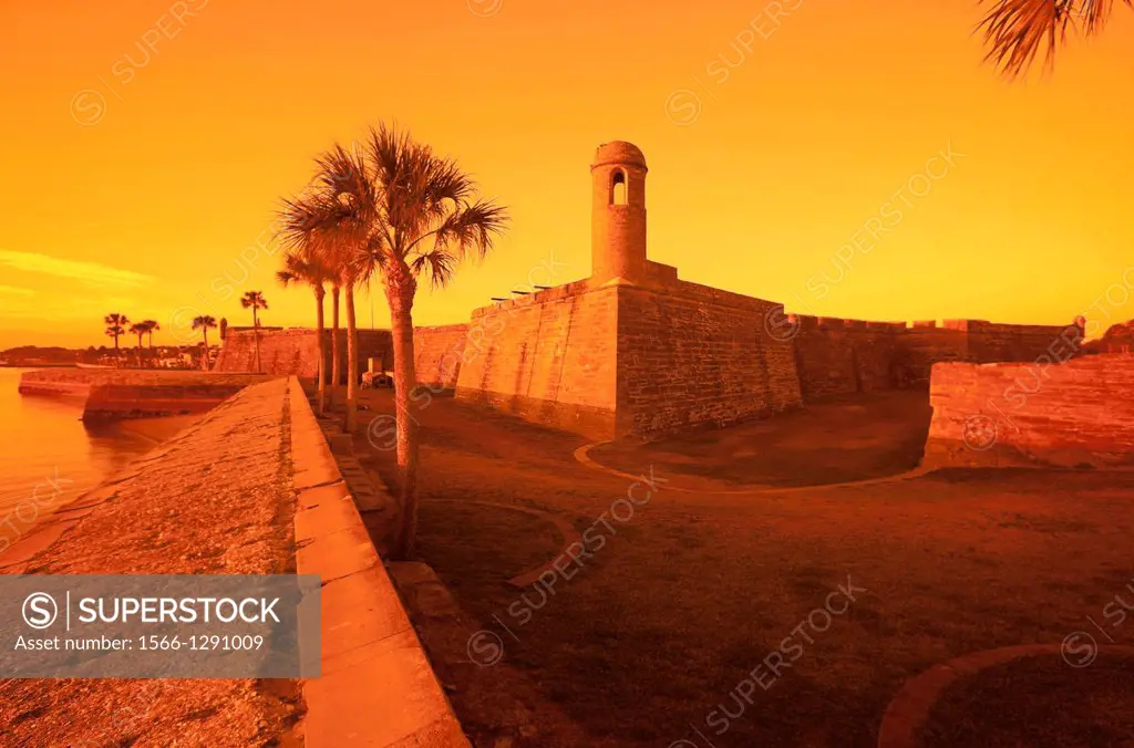 Castillo De San Marcos National Monument Saint Augustine Florida.