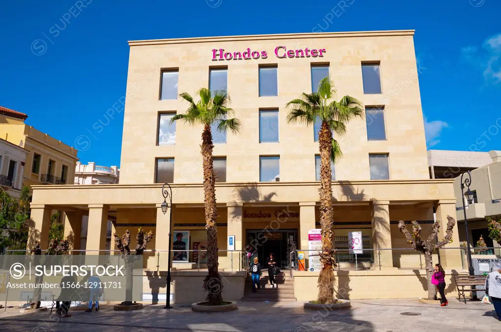 Hondos center, shopping centre, deparment store, Heraklion, Crete island, Greece.