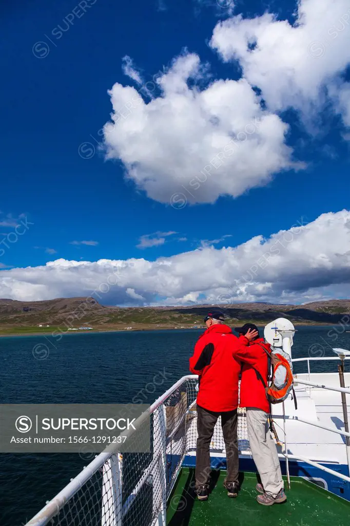 Ferry between Stykkisholmur and the West-Fjords, Iceland, Europe.