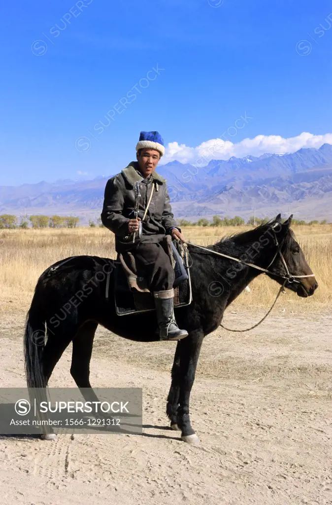 Kyrgyz Rider; Mountains; Local People.