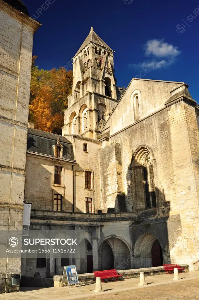 Benedictine Abbey of Brantome, Brantome, Dordogne Department, Aquitaine, France.