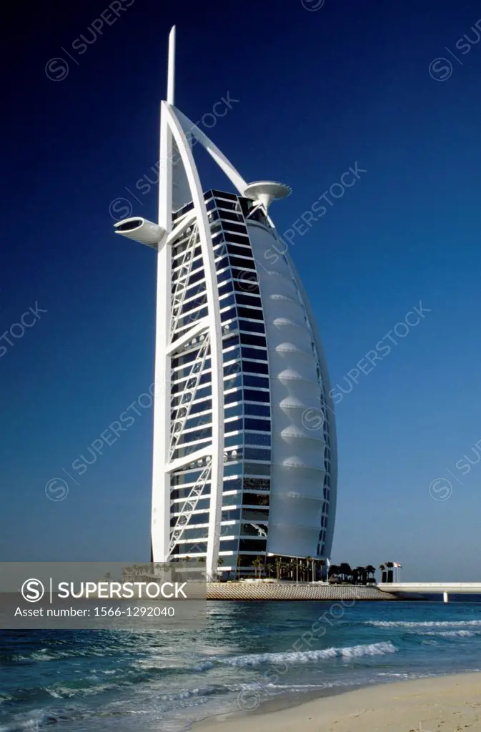 Dubai; Burj AL-Arab Seven Stars Hotel; United Arab Emirates.