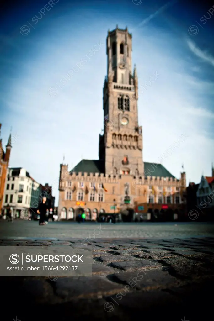 Belfort Tower. Market Square (Markt). Brugge. Belgium.