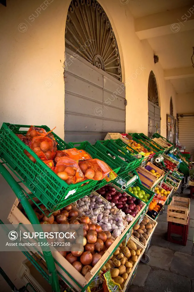 Market in Cap Corse, Corsica, France.
