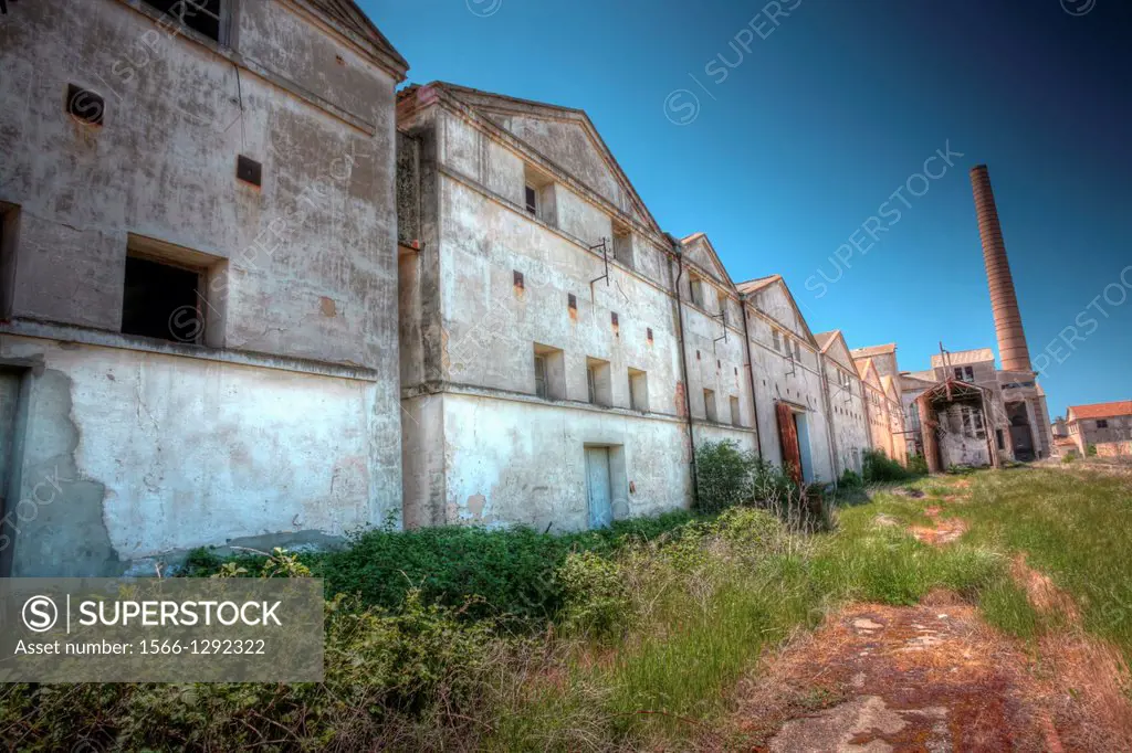 Abandoned sugar factory, Aranda de Duero, Burgos, Spain.
