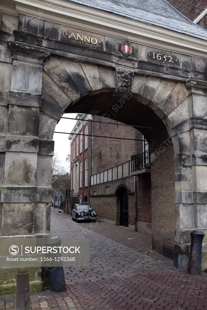 gate of the city of dordrecht, netherlands.