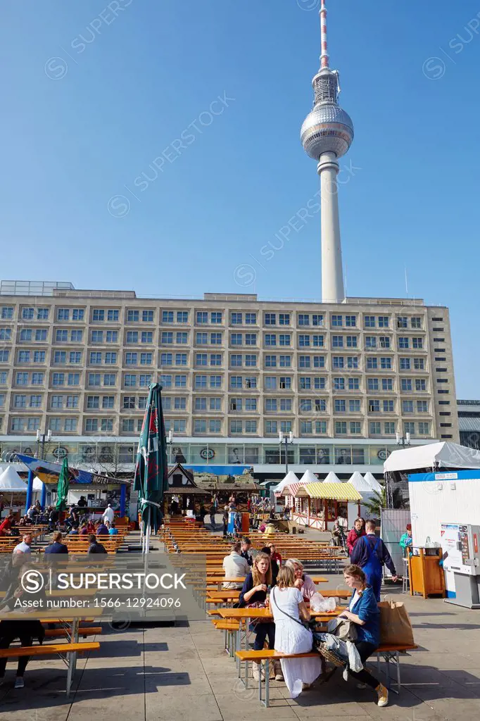 Television tower, Alexanderplatz, Berlin, Germany.