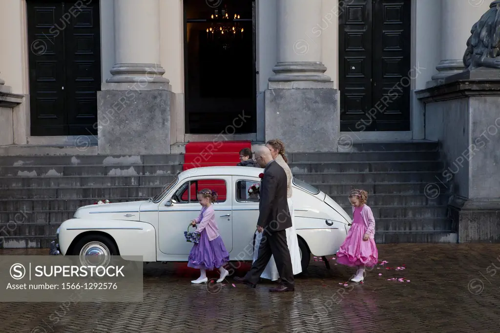 wedding at the town hall in dordrecht, netherlands.