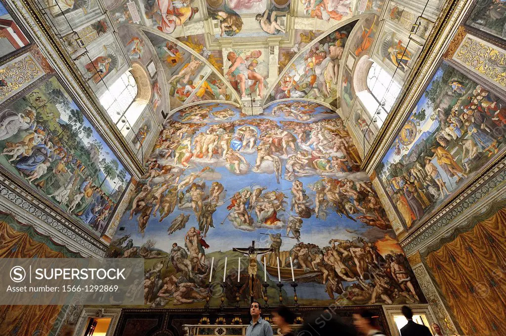 Michelangelo´s Sistine Chapel and The Last Judgement, Rome, Italy.
