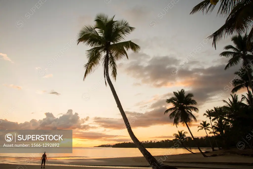 Sunrise in El Portillo beach, Dominican Republic.