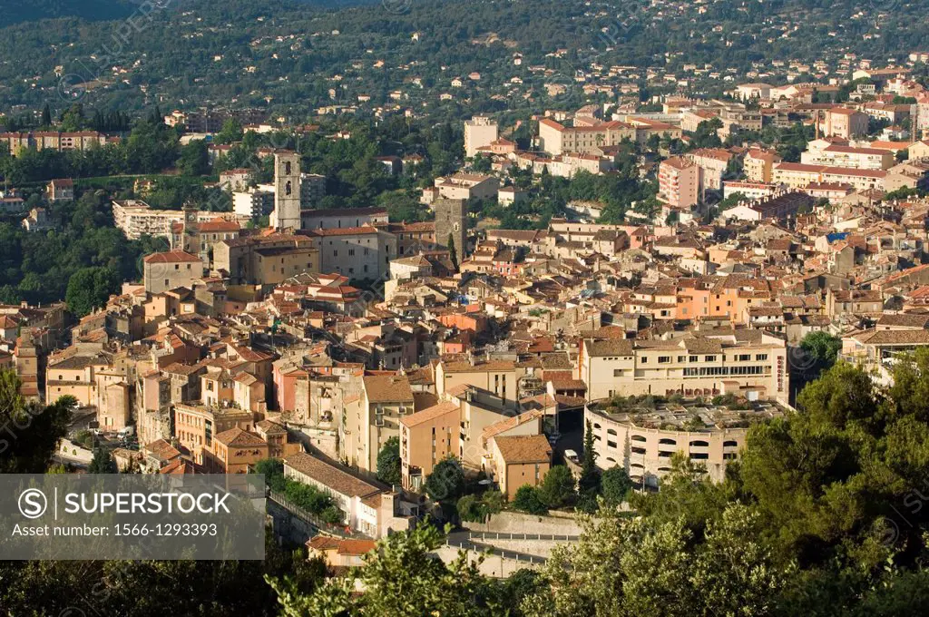 Grasse; over view of Grasse; Village; Village of handmade Perfume; Provence; France.