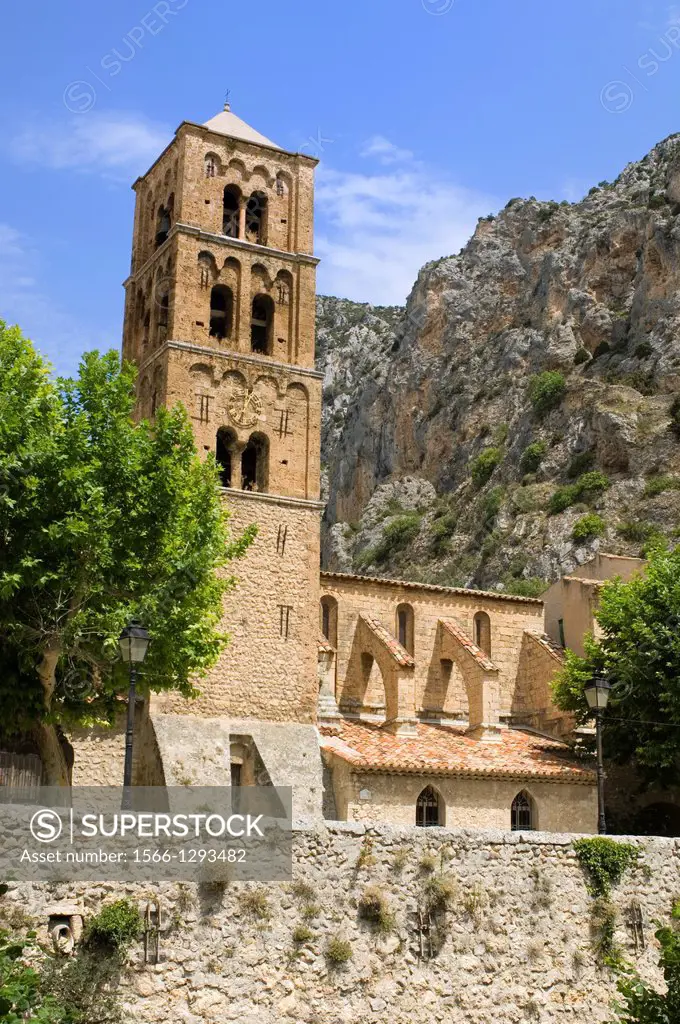 Moustier Ste-Marie; Church; Bell Tower; Provence; France