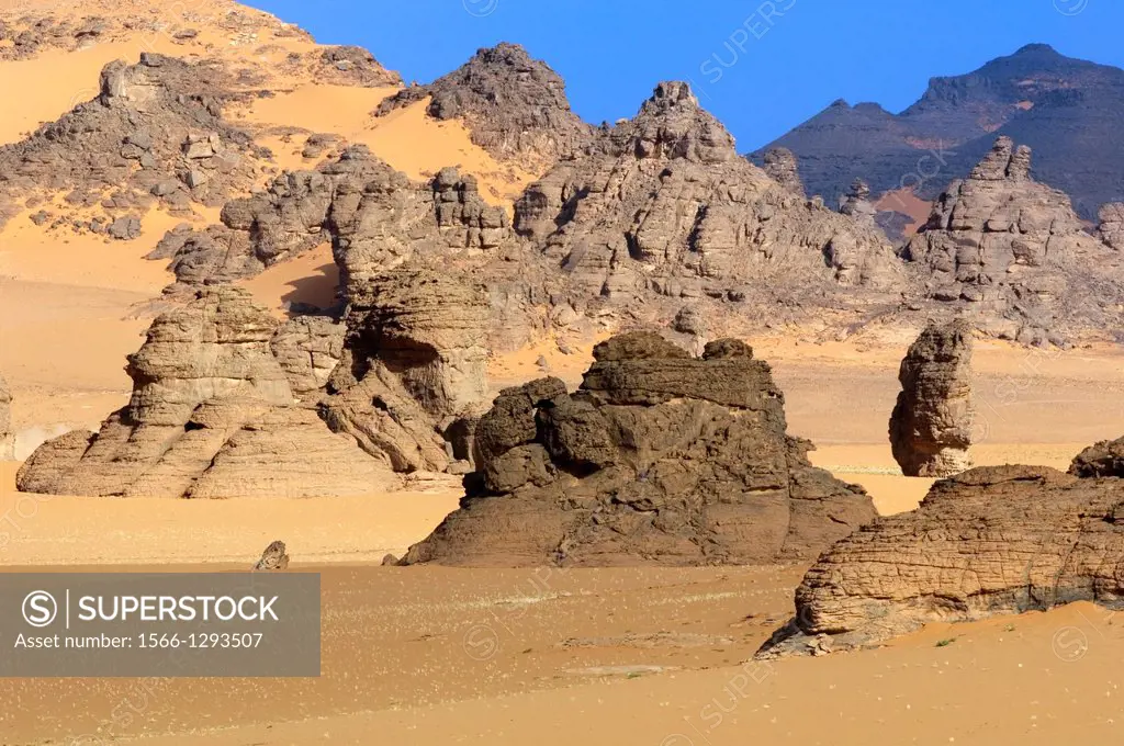 Akakus Area; Dunes; Scenery; Libyan Desert; Libyan Arab Jamahiriya.