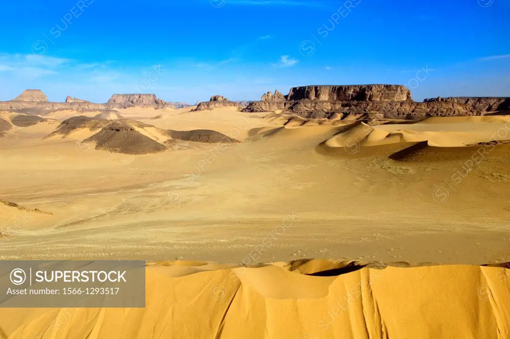 Akakus Area; Dunes; Scenery; Libyan Desert; Libyan Arab Jamahiriya.