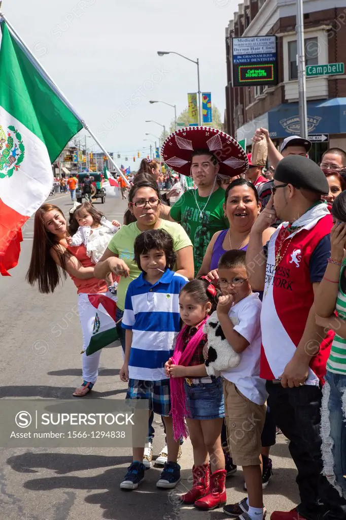 Detroit, Michigan - People watched the annual Cinco de Mayo parade in the Mexican-American neighborhood of southwest Detroit.