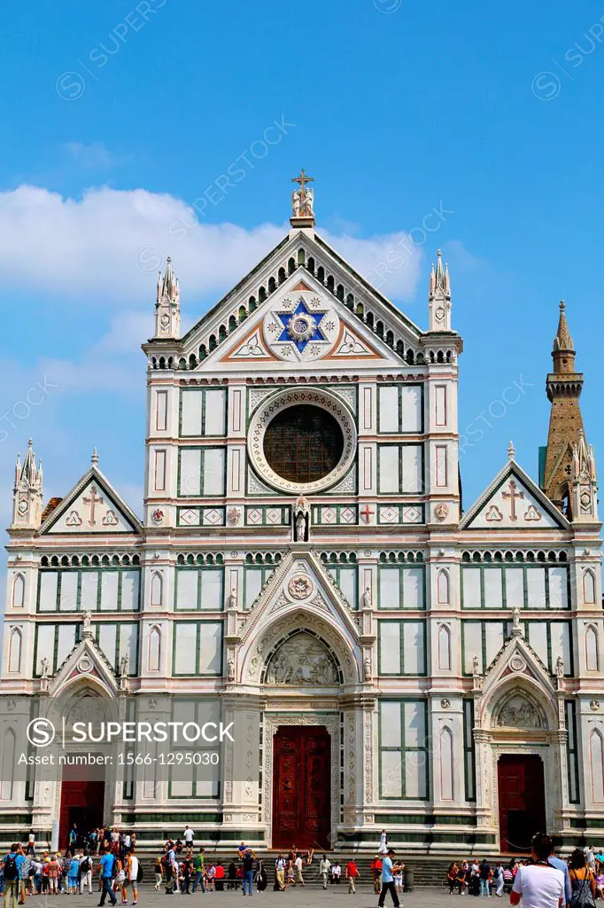 The Basilica Santa Croce in Florence Italy.