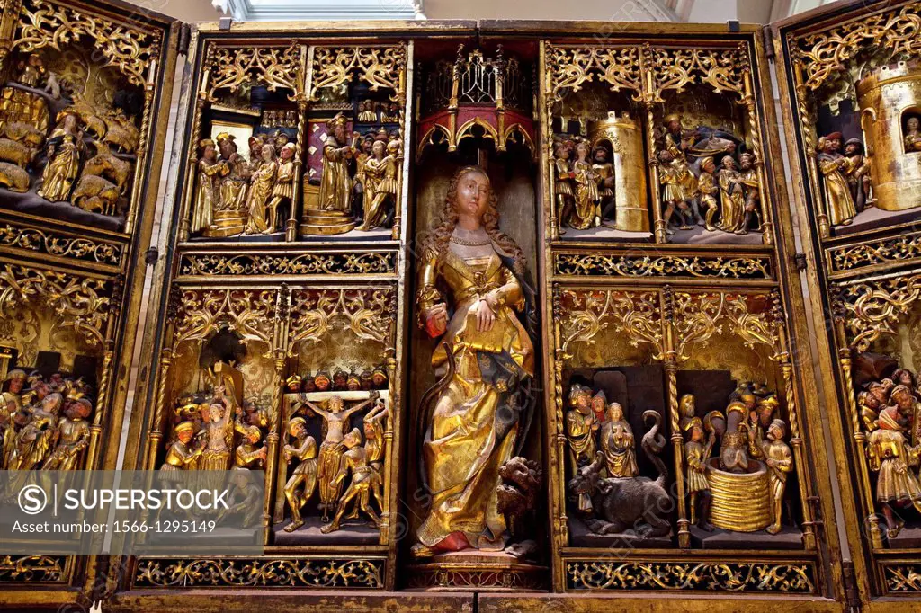 The St Margaret Alterpiece, The Victoria And Albert Museum, London, England.