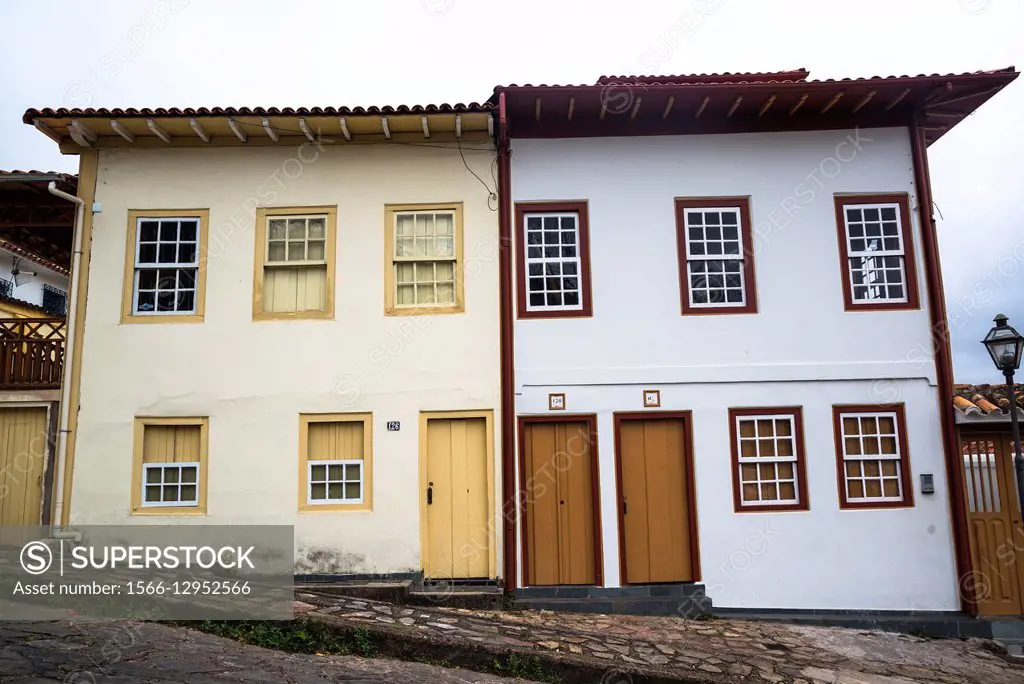 Colonial houses, Diamantina, Minas Gerais, Brazil.