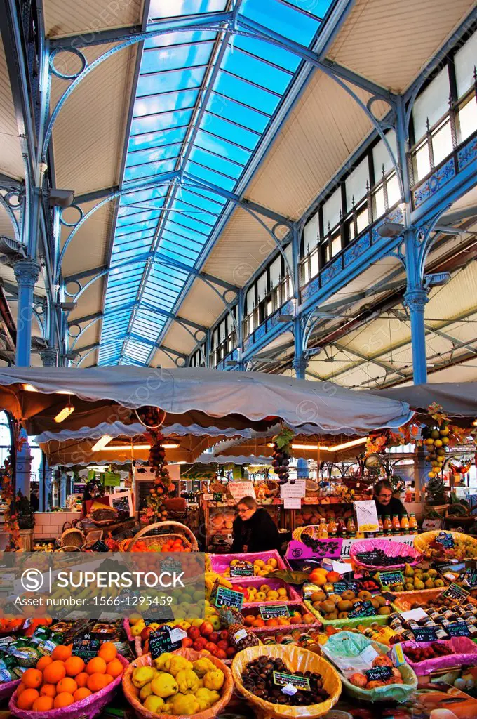 ´Les Halles´ (19th century), the main market at Angoulême, Charente, Poitou-Charentes, France