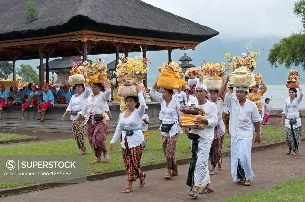 Celebration at Ulun Danu Beratan Temple, Tabanan, Bali