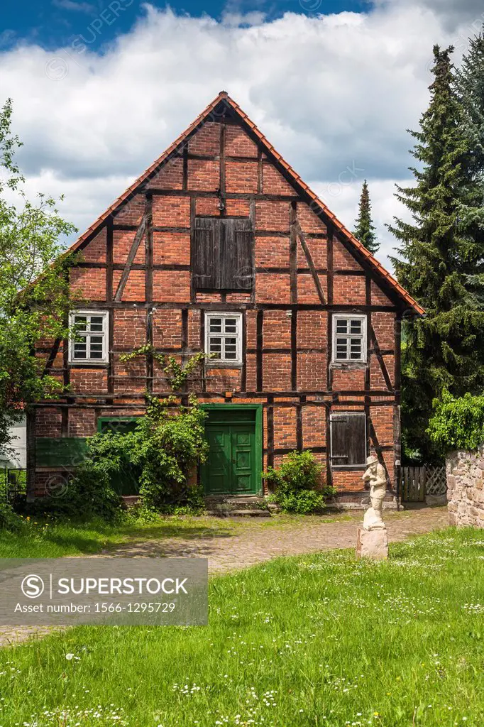 Idyllic timbered farmhouse, Hesse, Germany, Europe