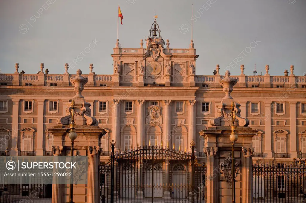 Palacio Real, the kings palace in the spanish capital Madrid, Spain, Europe.