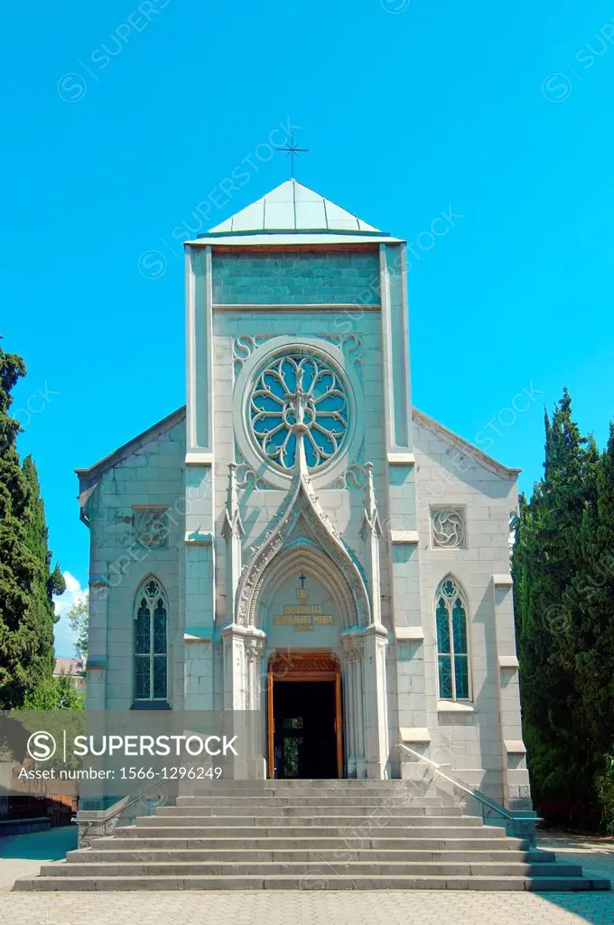 The Roman Catholic Church, Yalta, Crimea, Ukraine, Eastern Europe.