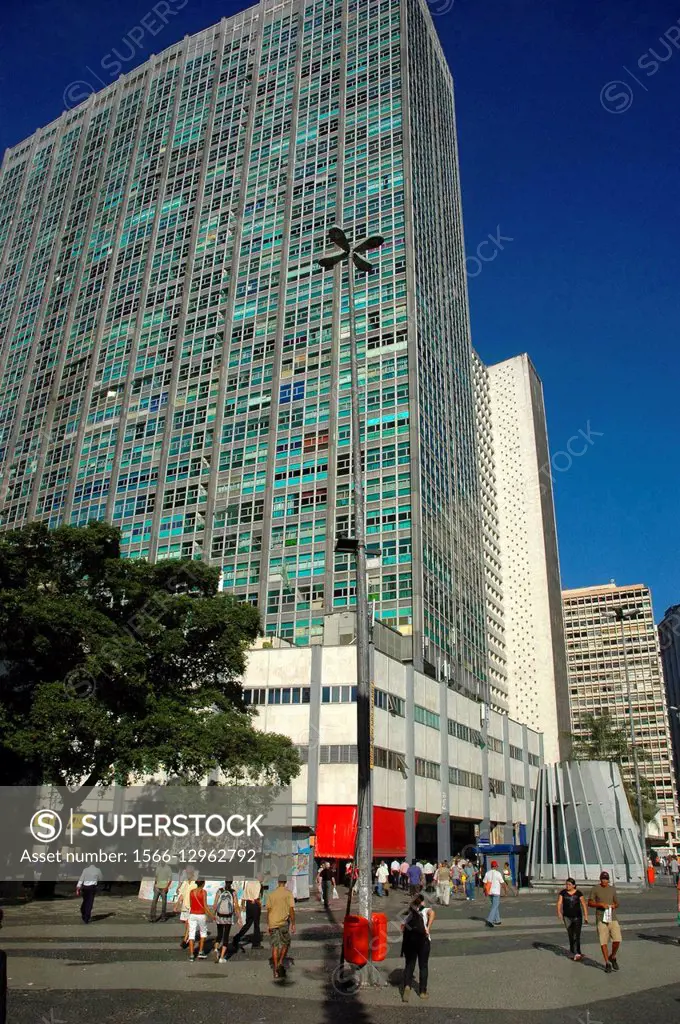 Brazil, Rio de Janeiro, the Largo da Carioca, Square.