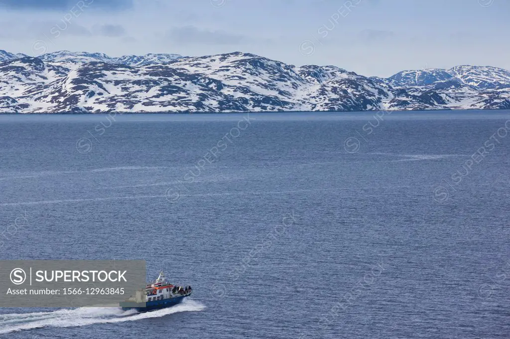Greenland, Nuuk, Nuuk Harbor, water taxi.