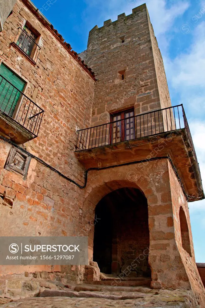 Castle and lordly house, Florejacs, Catalonia, Spain.